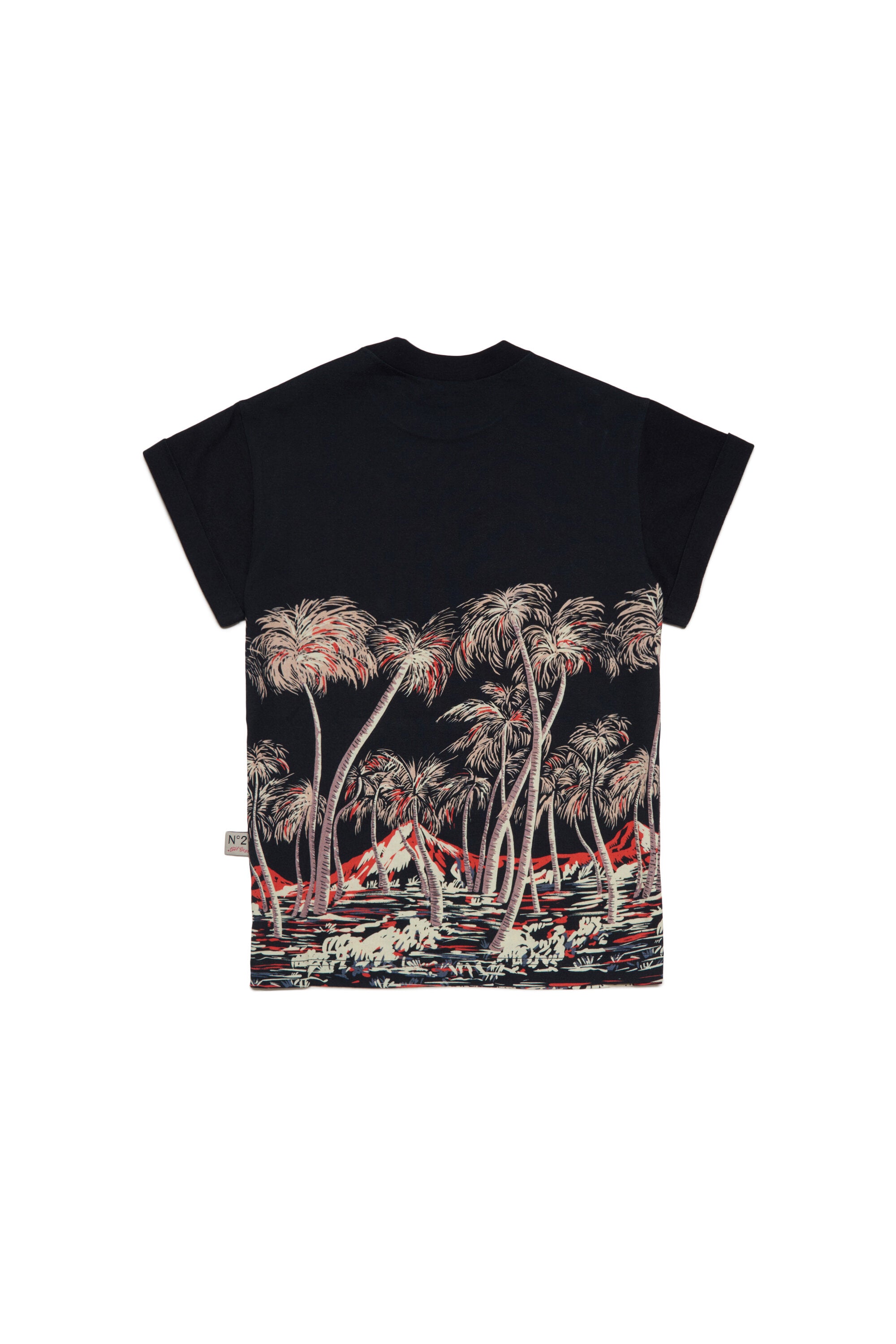 Camiseta allover de palmeras
