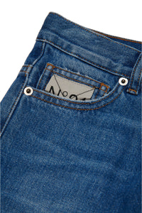 Shaded blue denim pants