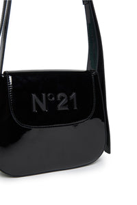 Patent leather branded bag