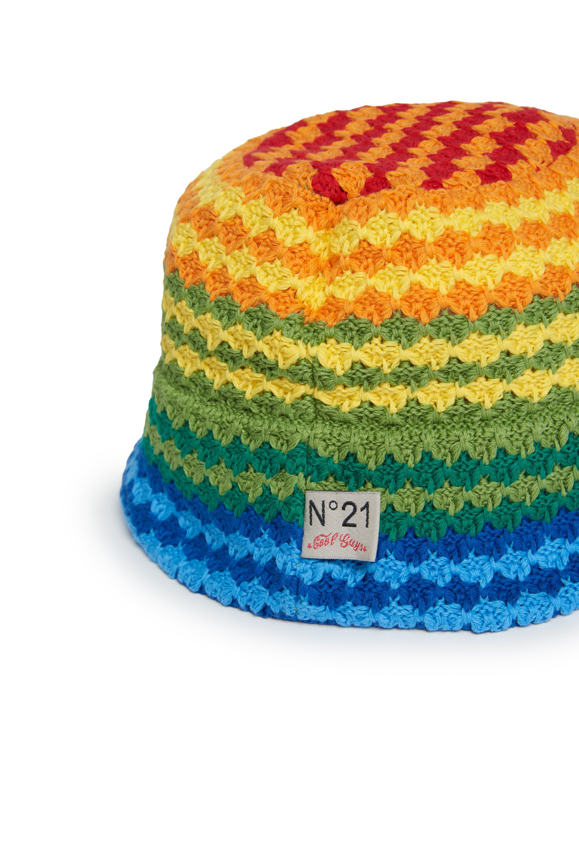 Gorro de punto crochet Rainbow