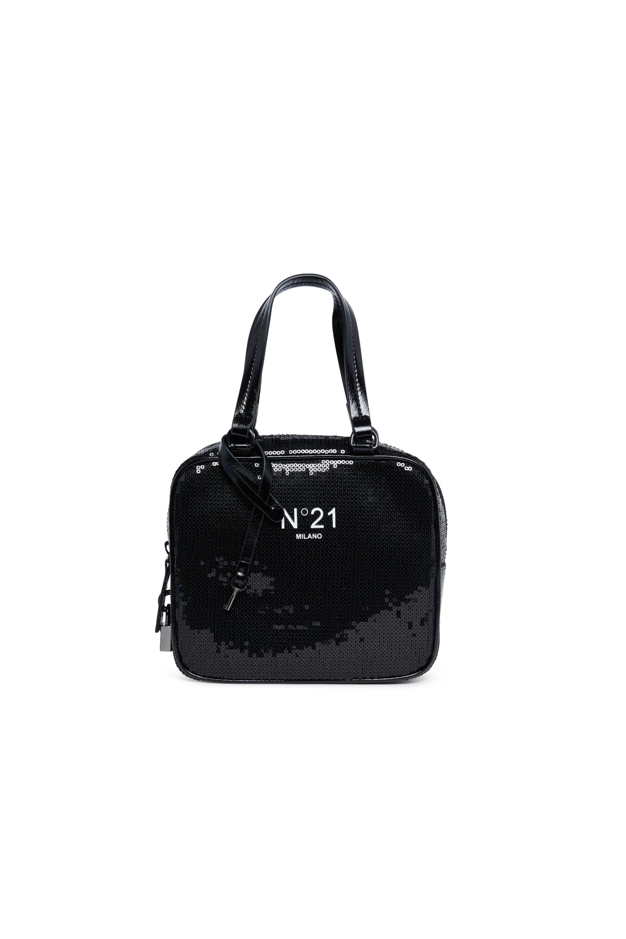 Borsa a bauletto mini con paillettes