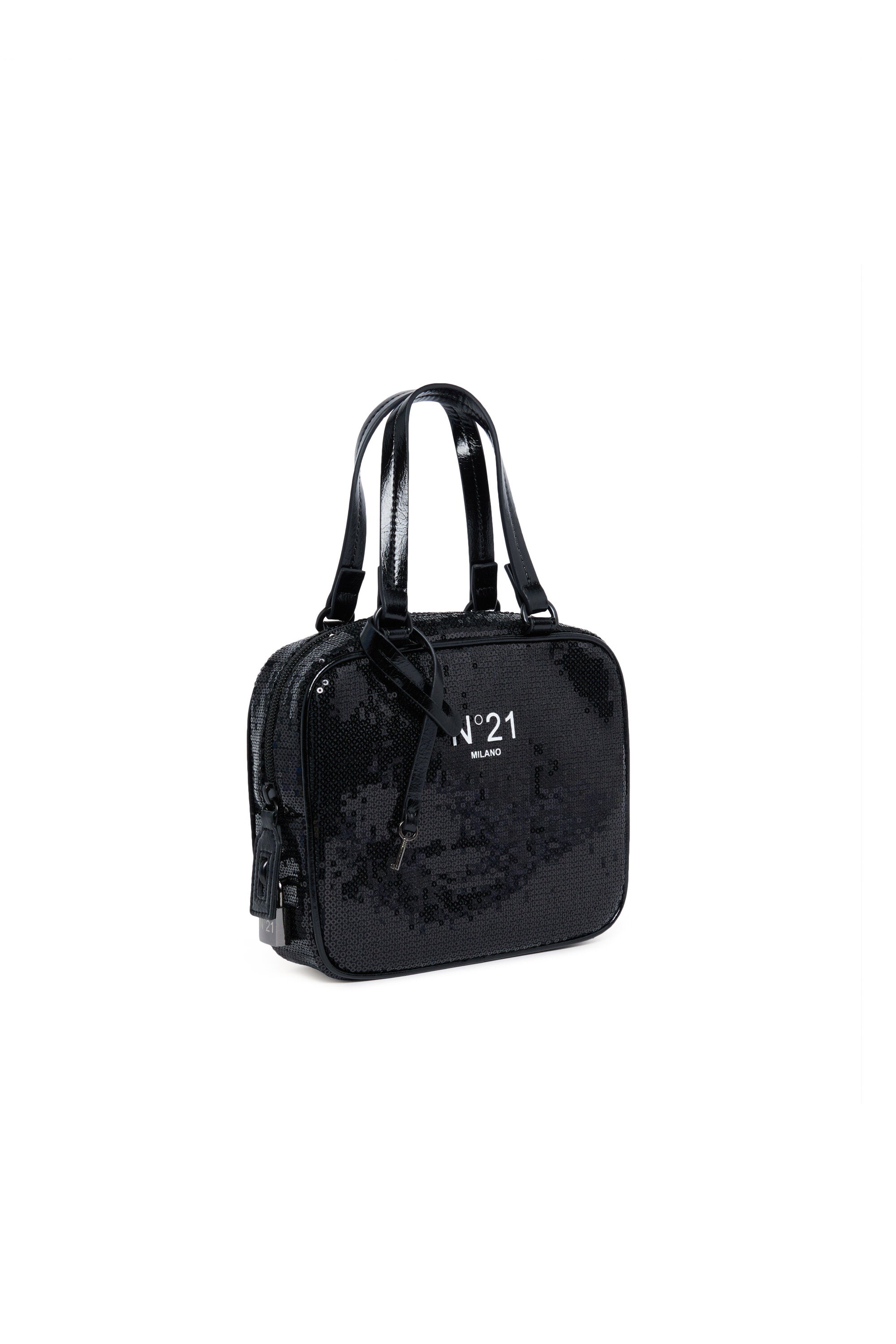 Borsa a bauletto mini con paillettes