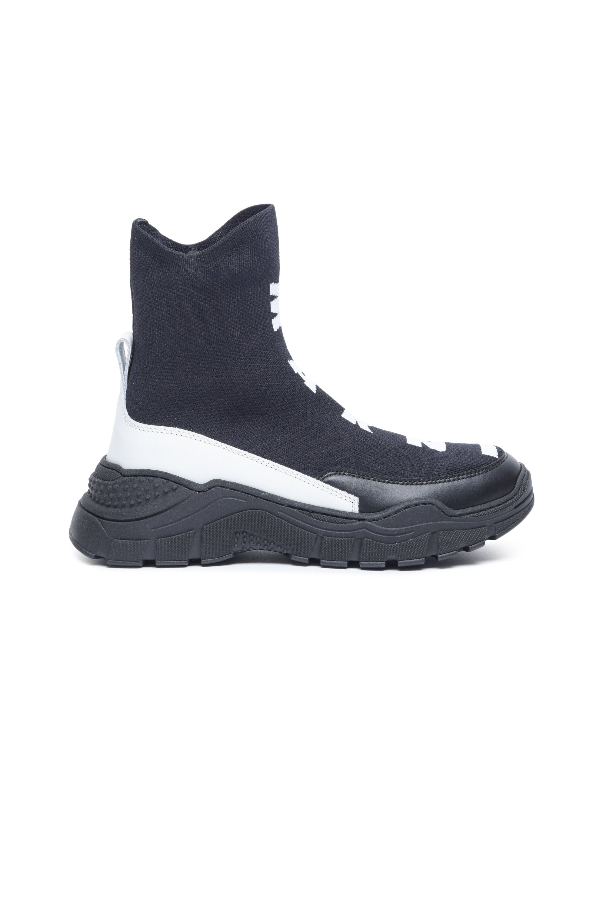 High sock sneakers with maxi logo