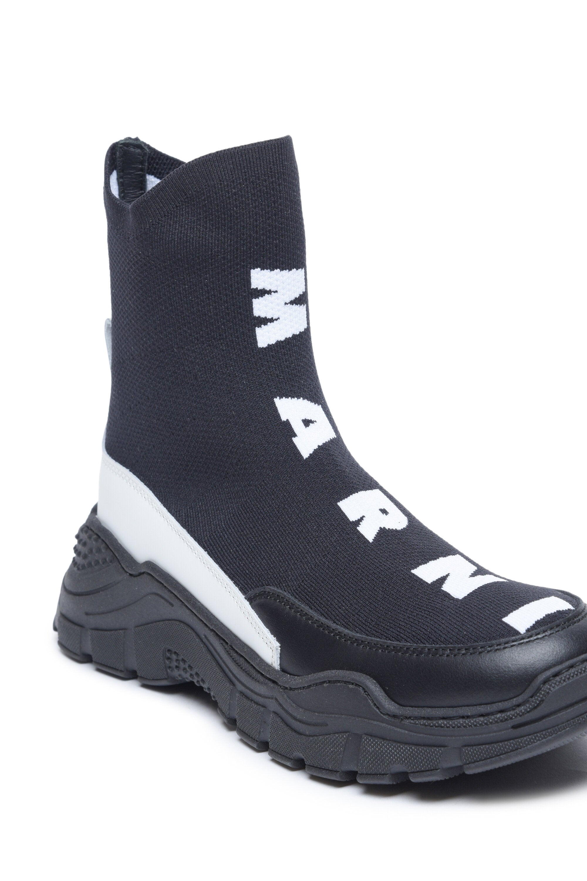 High sock sneakers with maxi logo