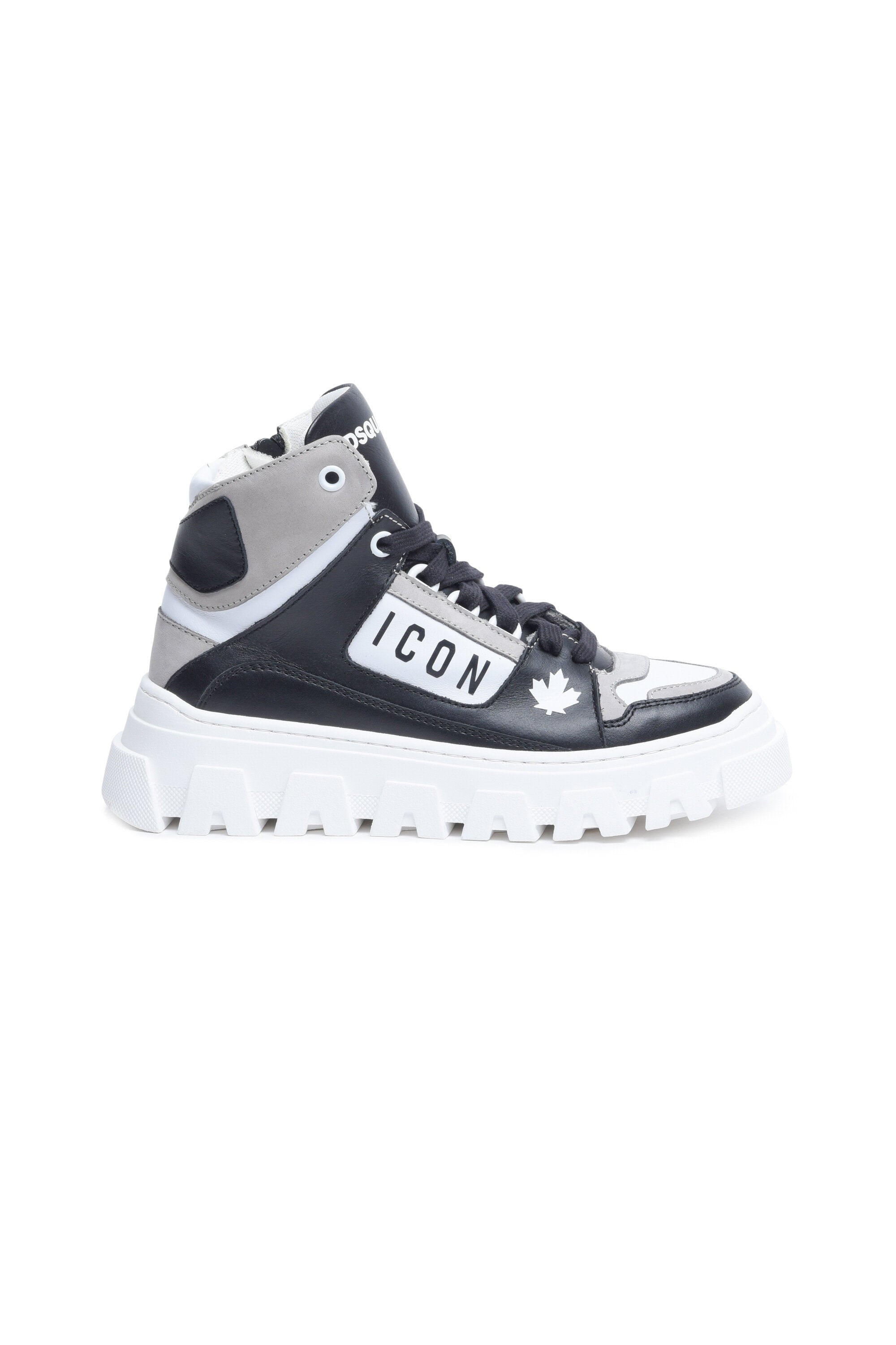High top sneakers with logo Icon