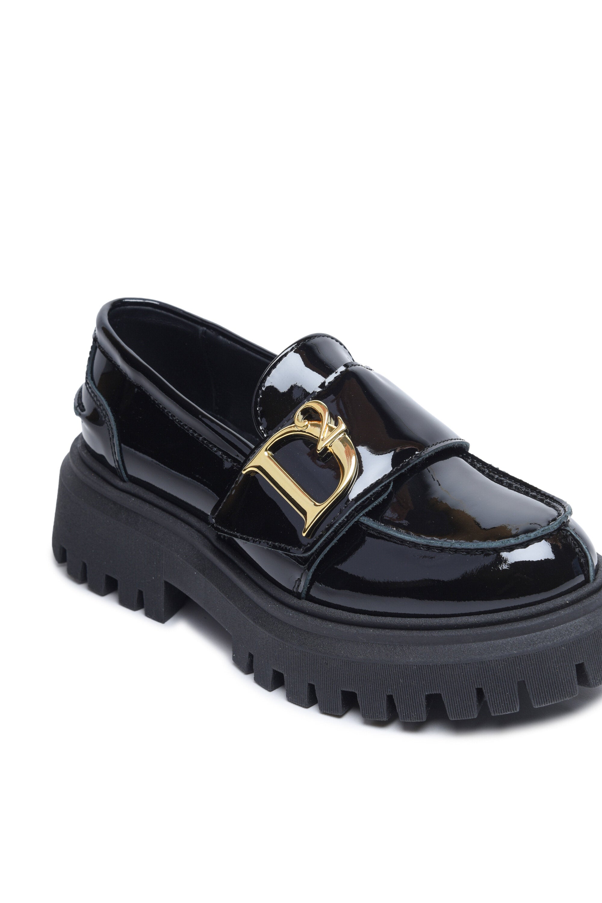 Statement loafers with logo
