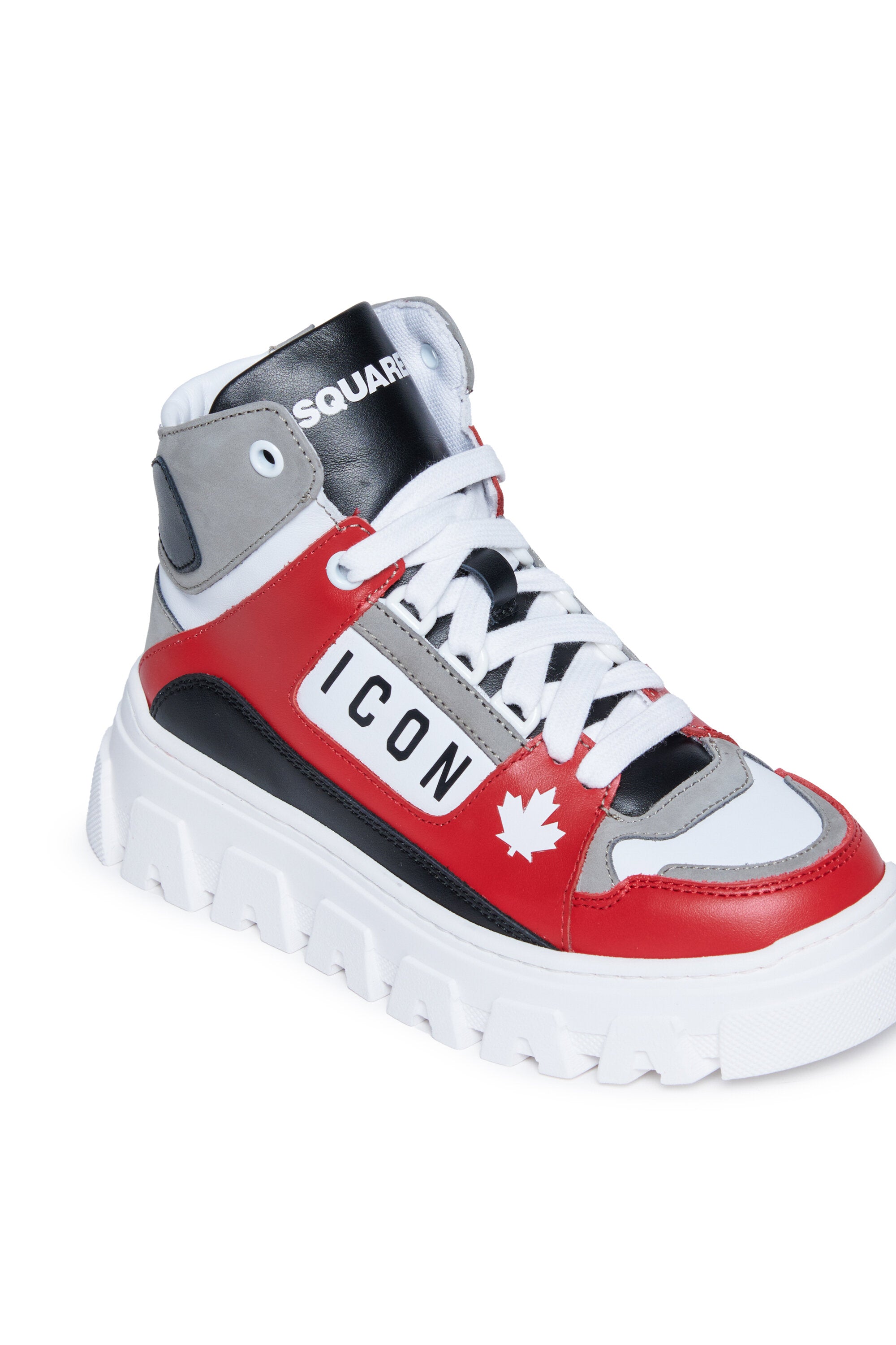 High top sneakers with logo Icon