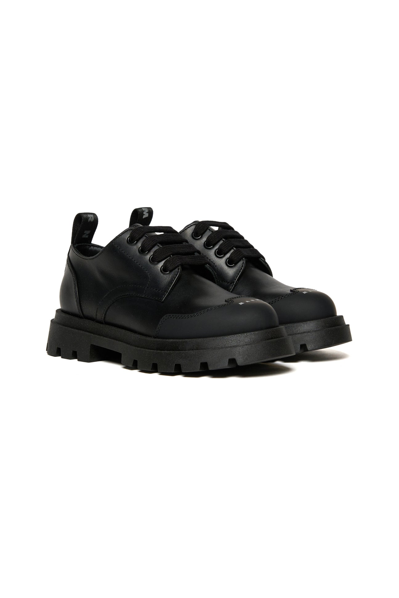 Lace-up shoes with toe logo Lace-up shoes with toe logo