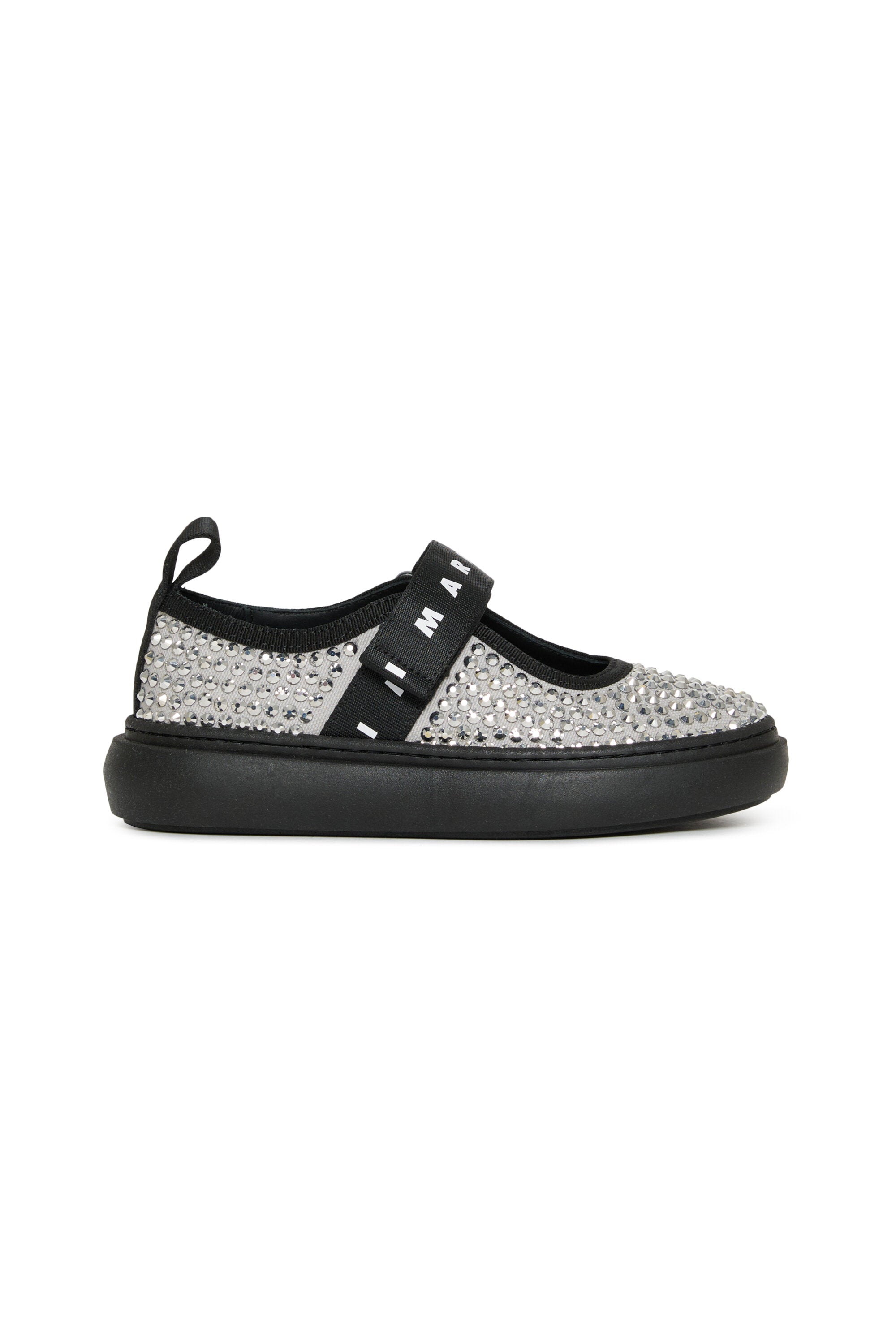 Sneakers Mary Jane con strass