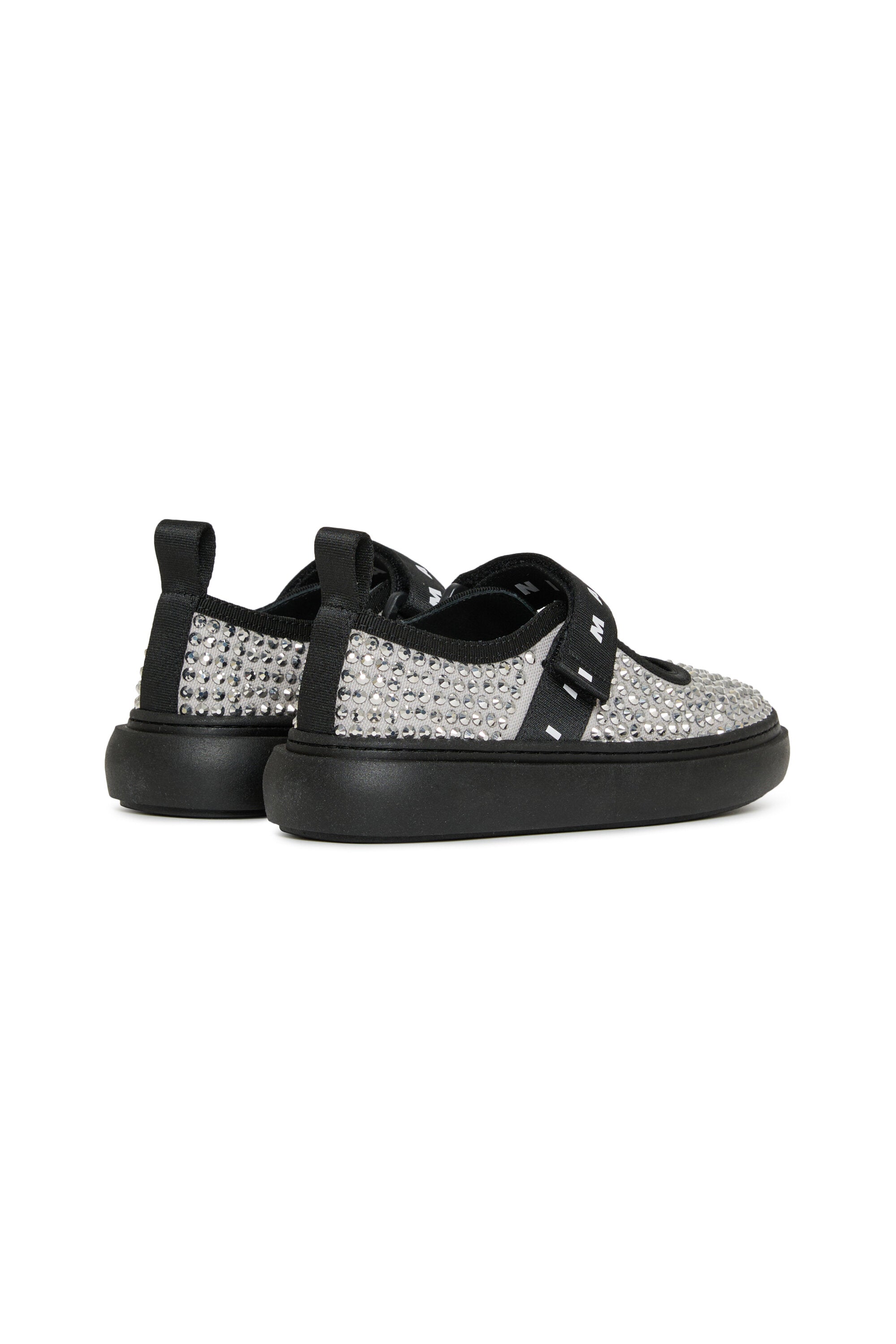 Sneakers Mary Jane con strass