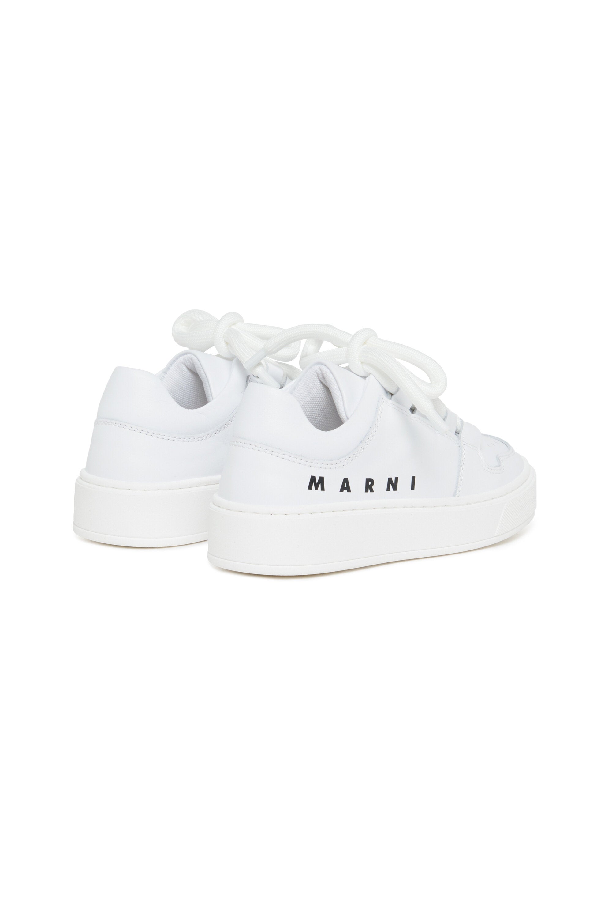 Niedrige Turnschuhe aus Leder mit Logo