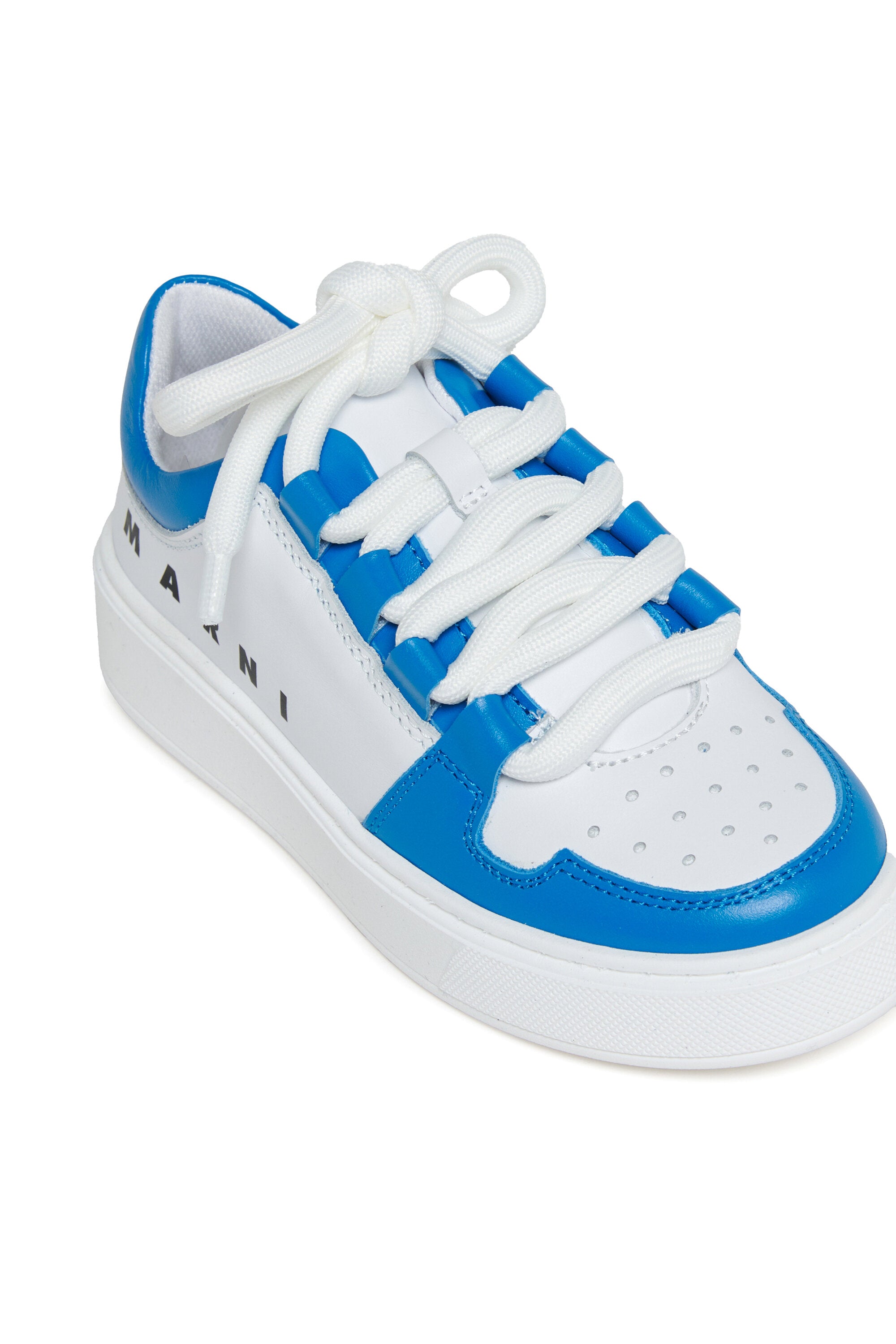 Zapatillas bajas de piel colorblock