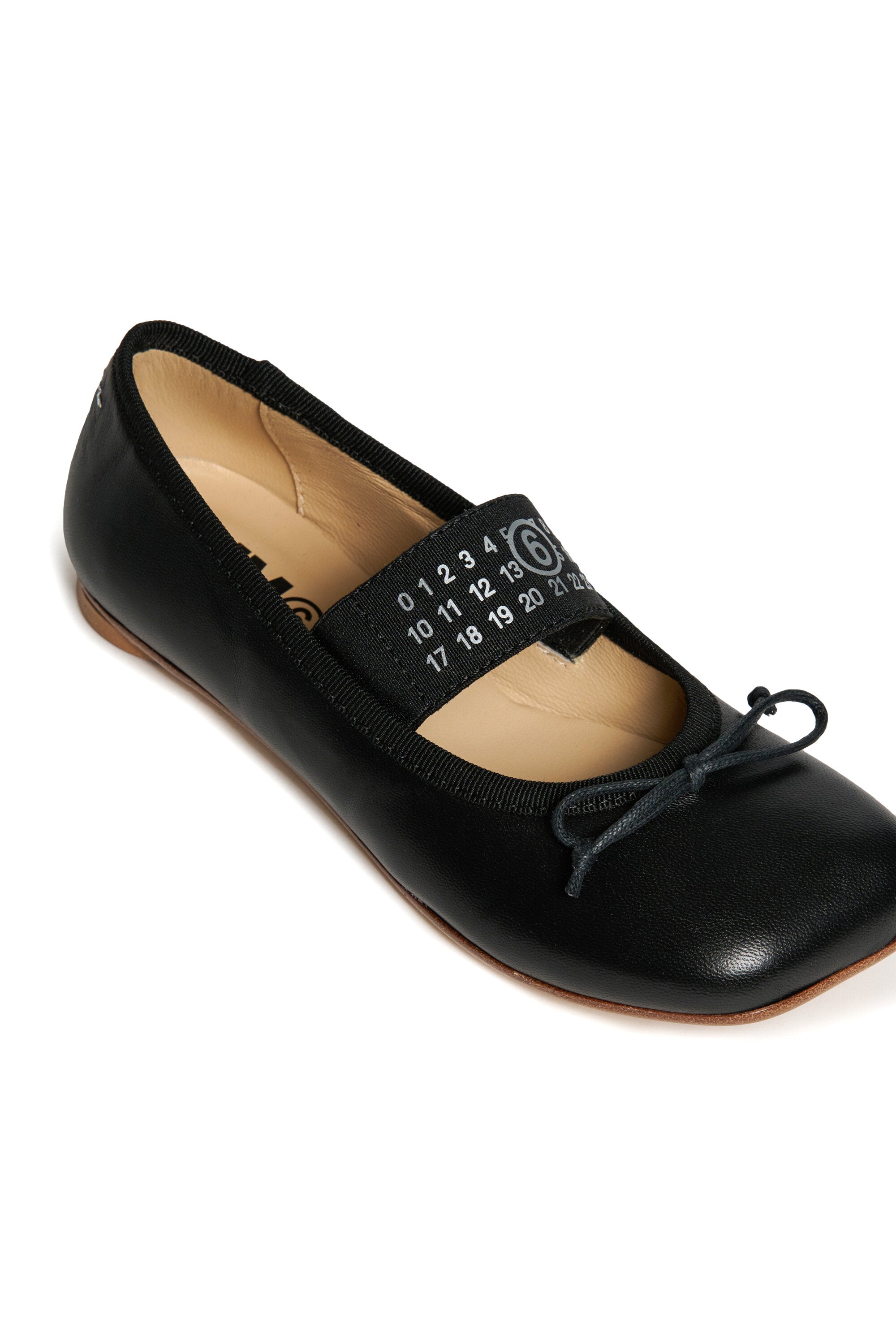Ballettschuhe aus Leder mit Numeric logo