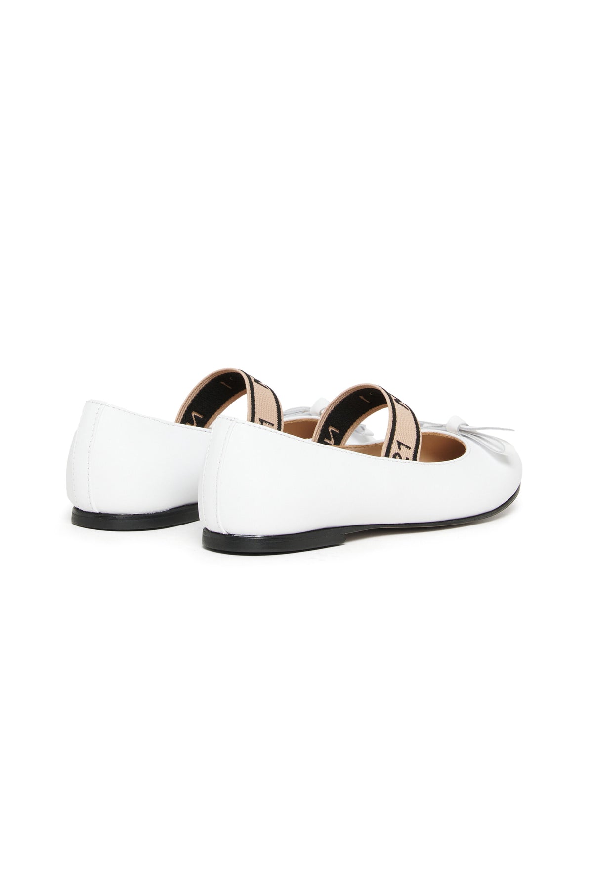 Ballerine in pelle con fiocco