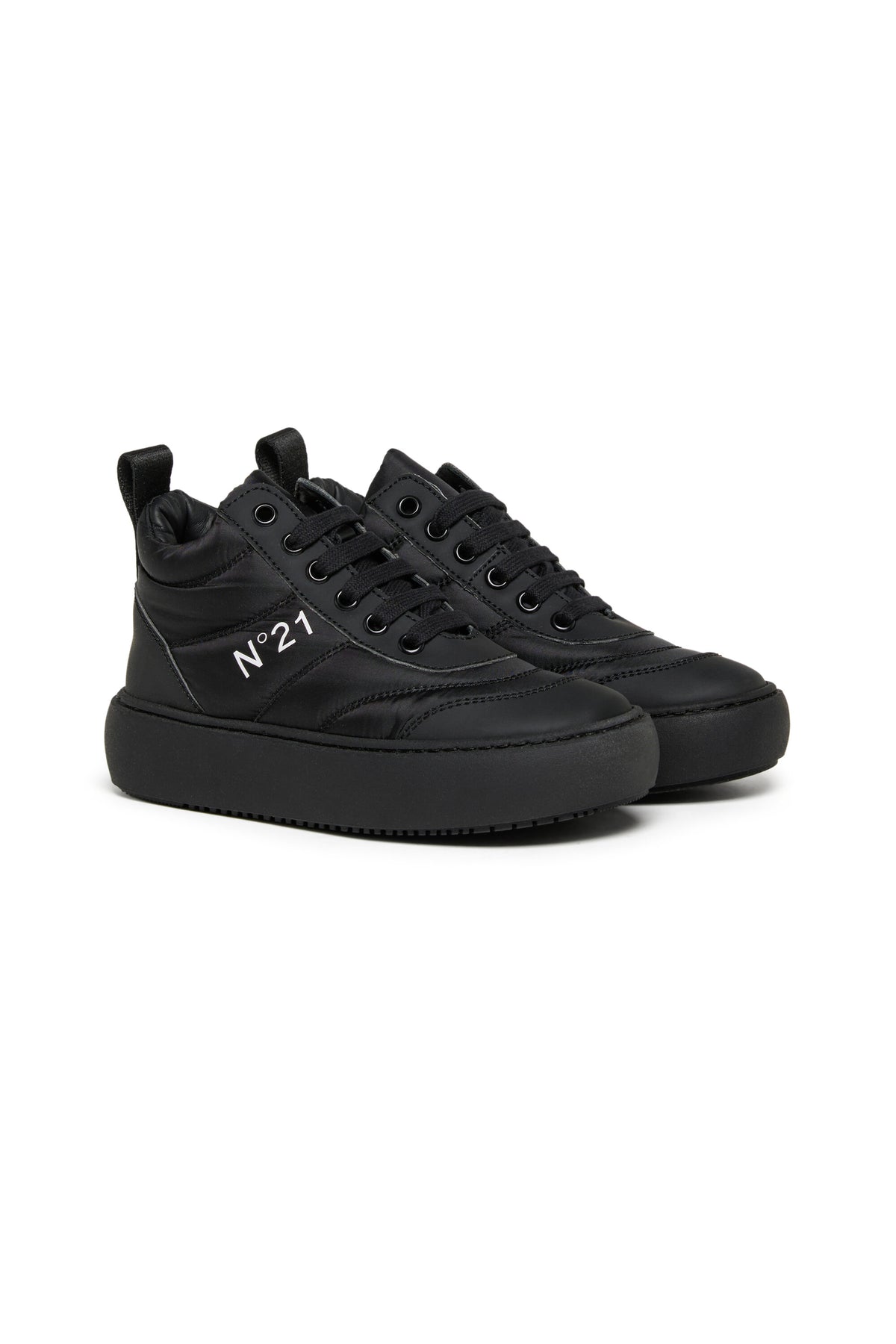 Sneakers mid imbottite con logo