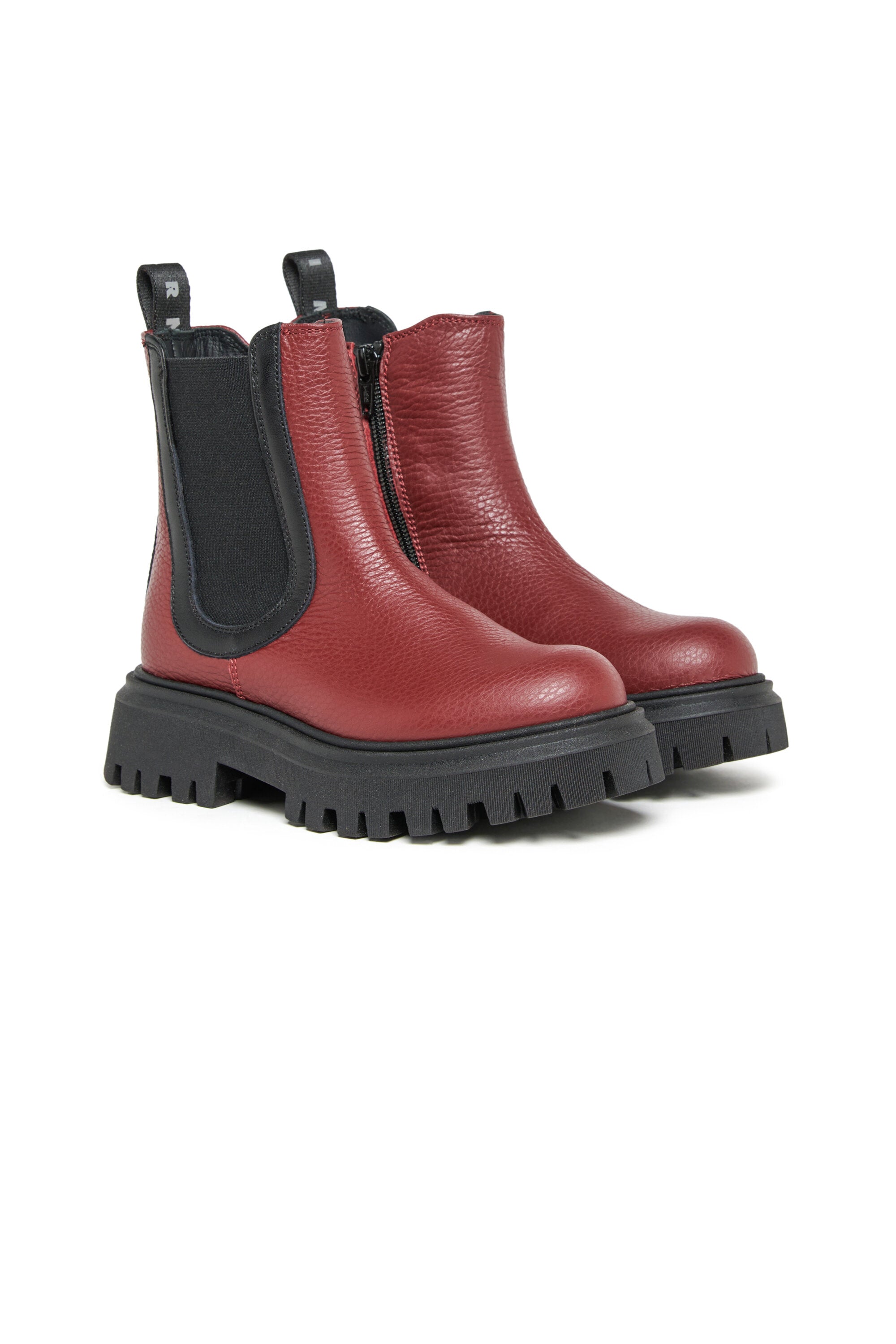 Chelsea-Stiefel mit kontrastierenden Gummibändern