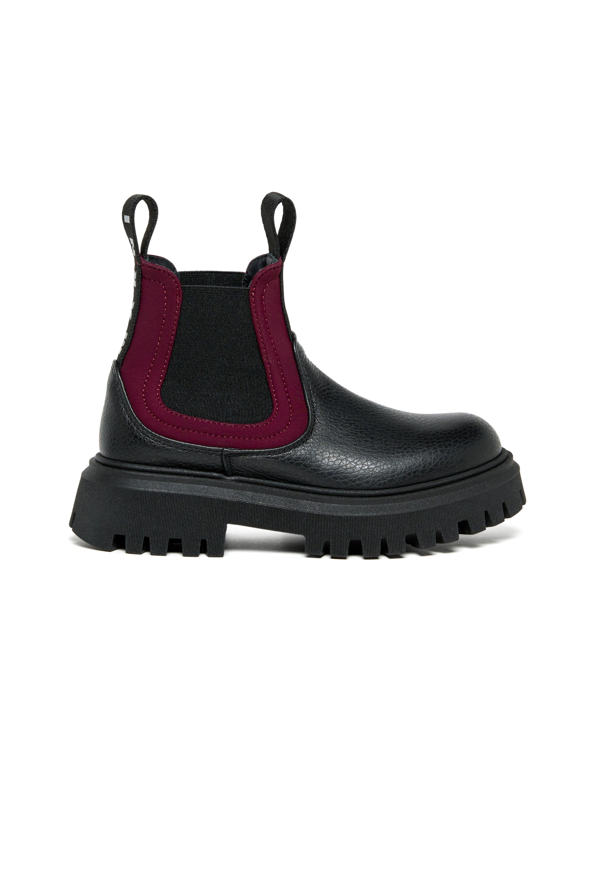 Bottes Chelsea en cuir avec logo en ruban
