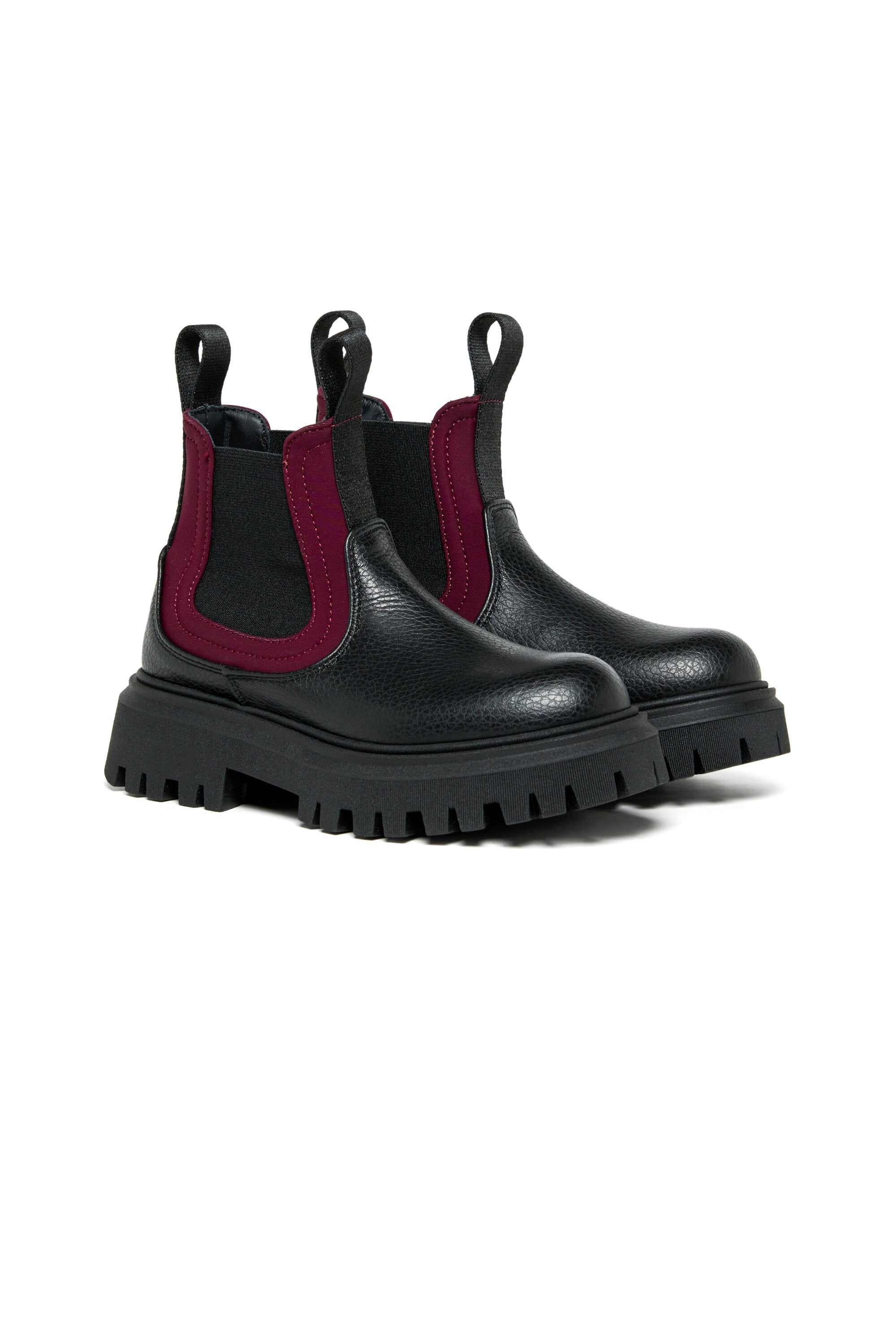 Bottes Chelsea en cuir avec logo en ruban