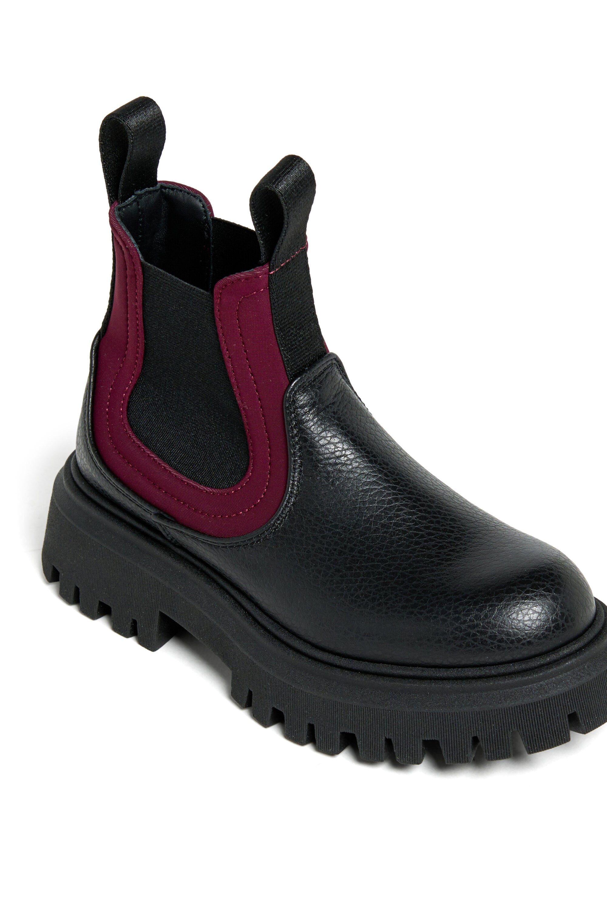 Bottes Chelsea en cuir avec logo en ruban