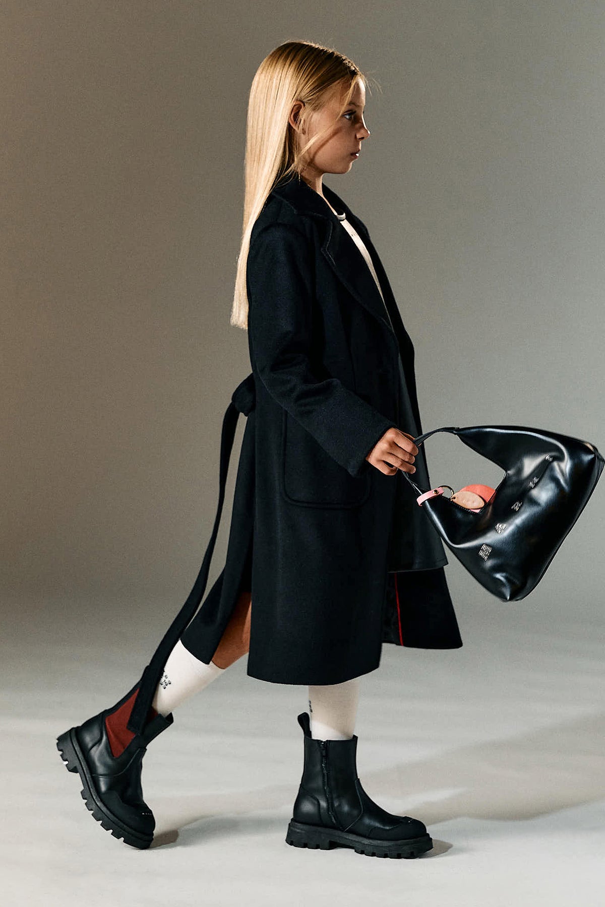 Chelsea-Stiefel aus Leder mit Logo-Schleife