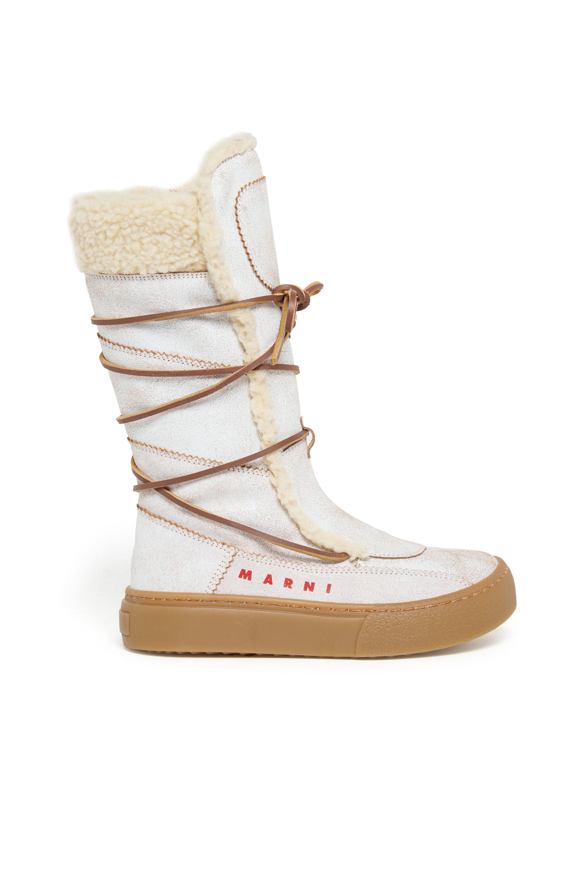 Stivali alti da neve con interno in teddy