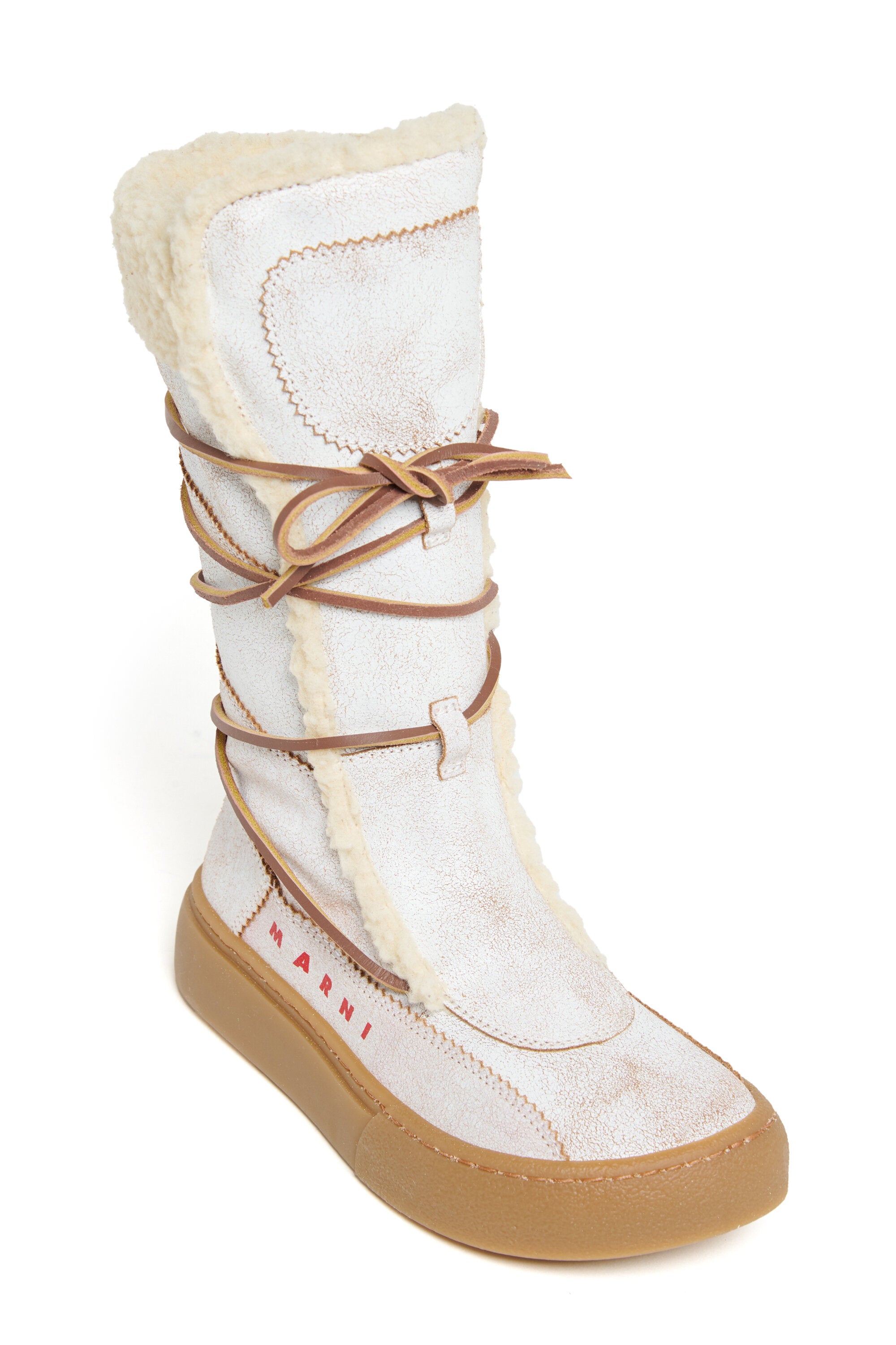 Stivali alti da neve con interno in teddy