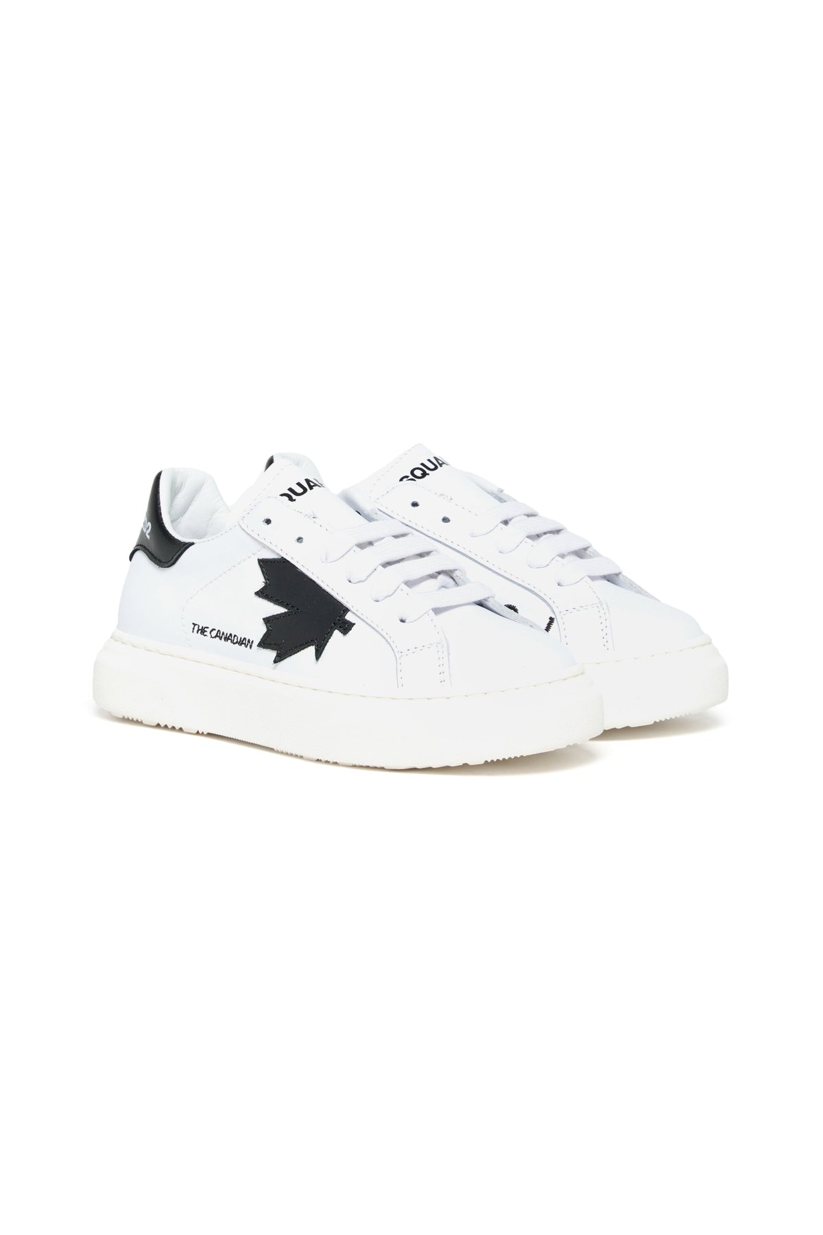Niedrige Sneakers aus Leder mit Maple Leaf