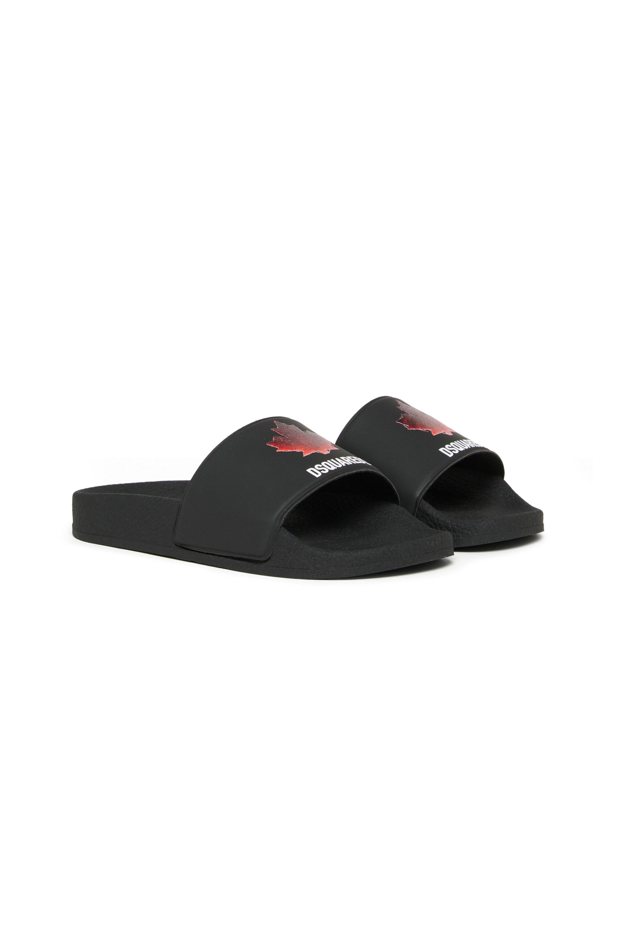 Slide-Pantoletten mit Logo