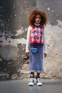 DIESEL girl's wool-blend tie dye vest | BRAVE KID