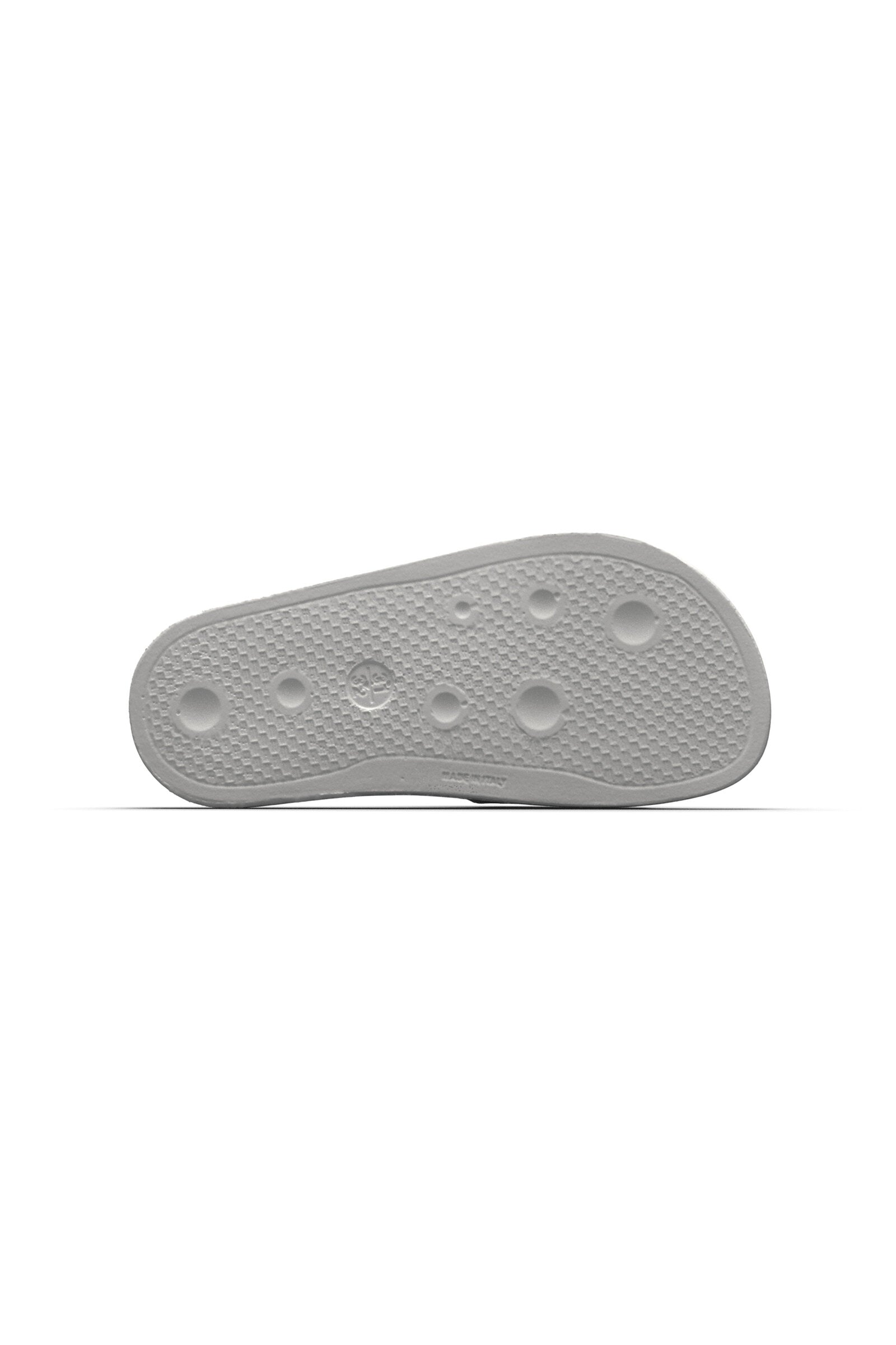 White Mayemi slide slippers with embossed logo