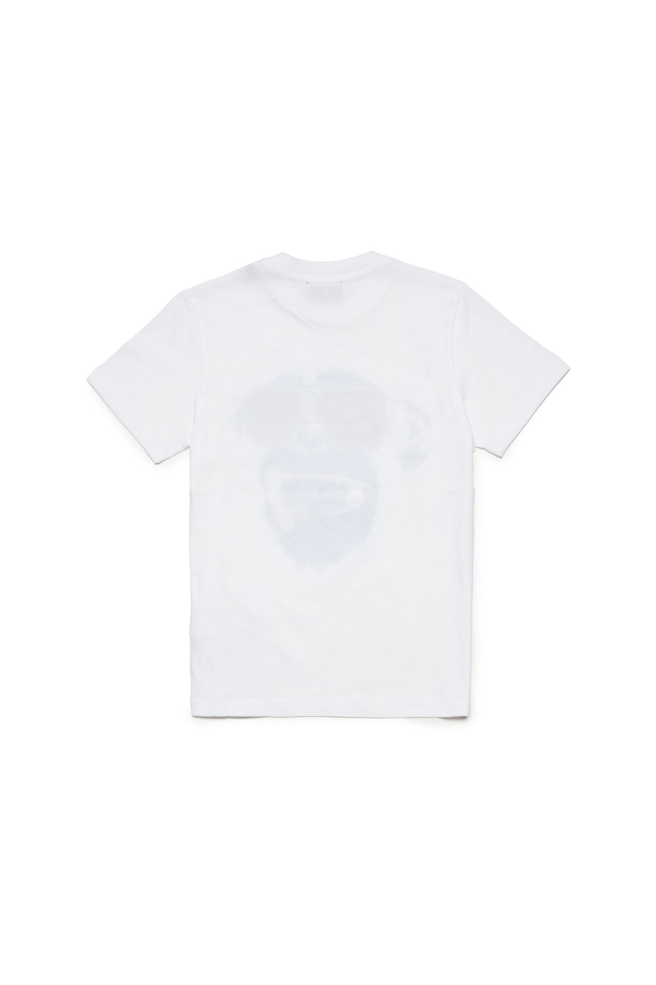 T-shirt bianca con stampa Monkey effetto metallizzato T-shirt bianca con stampa Monkey effetto metallizzato