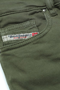 Military green JoggJeans® shorts