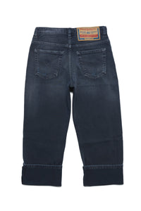 Jeans 1999 straight dark blue with abrasions