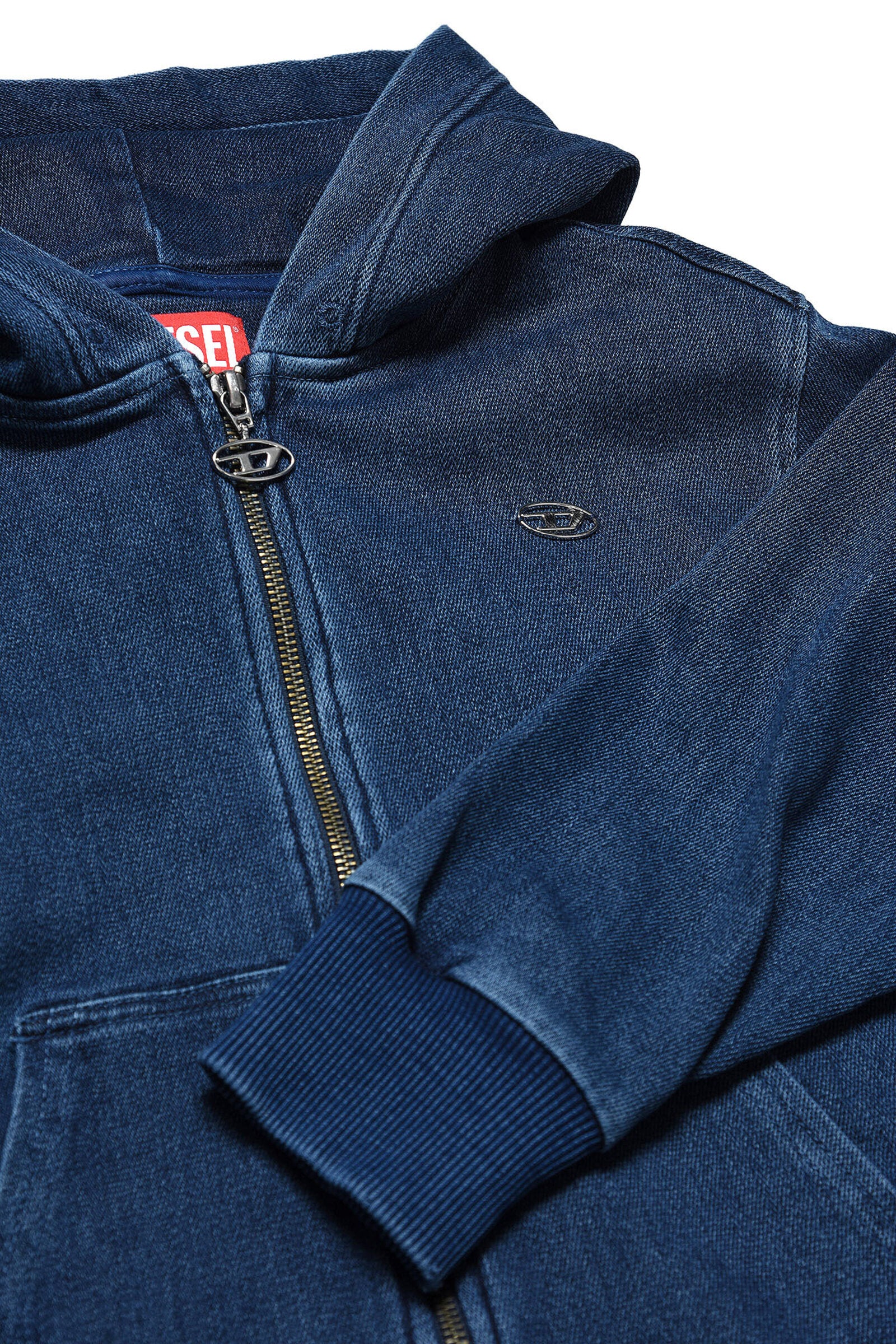 Dark blue JoggJeans® hooded sweatshirt
