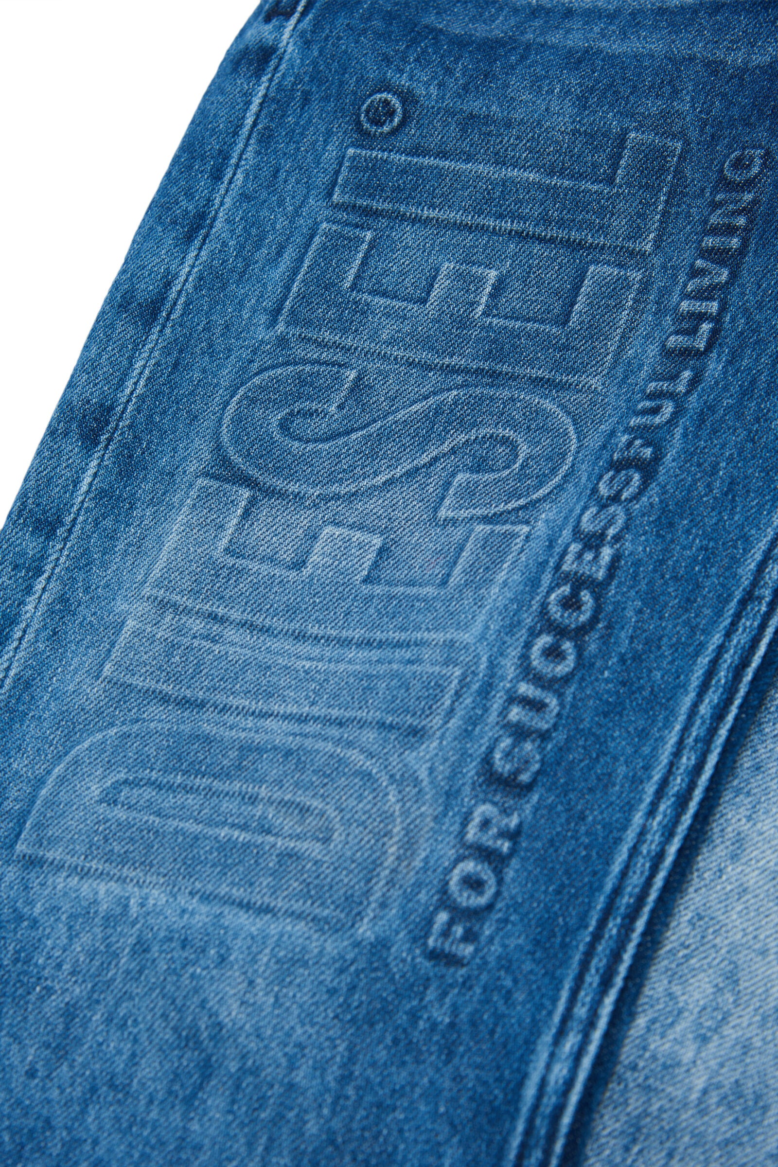 Straight leg jeans Diesel - All-over logo jacquard jeans - A0356809E5901