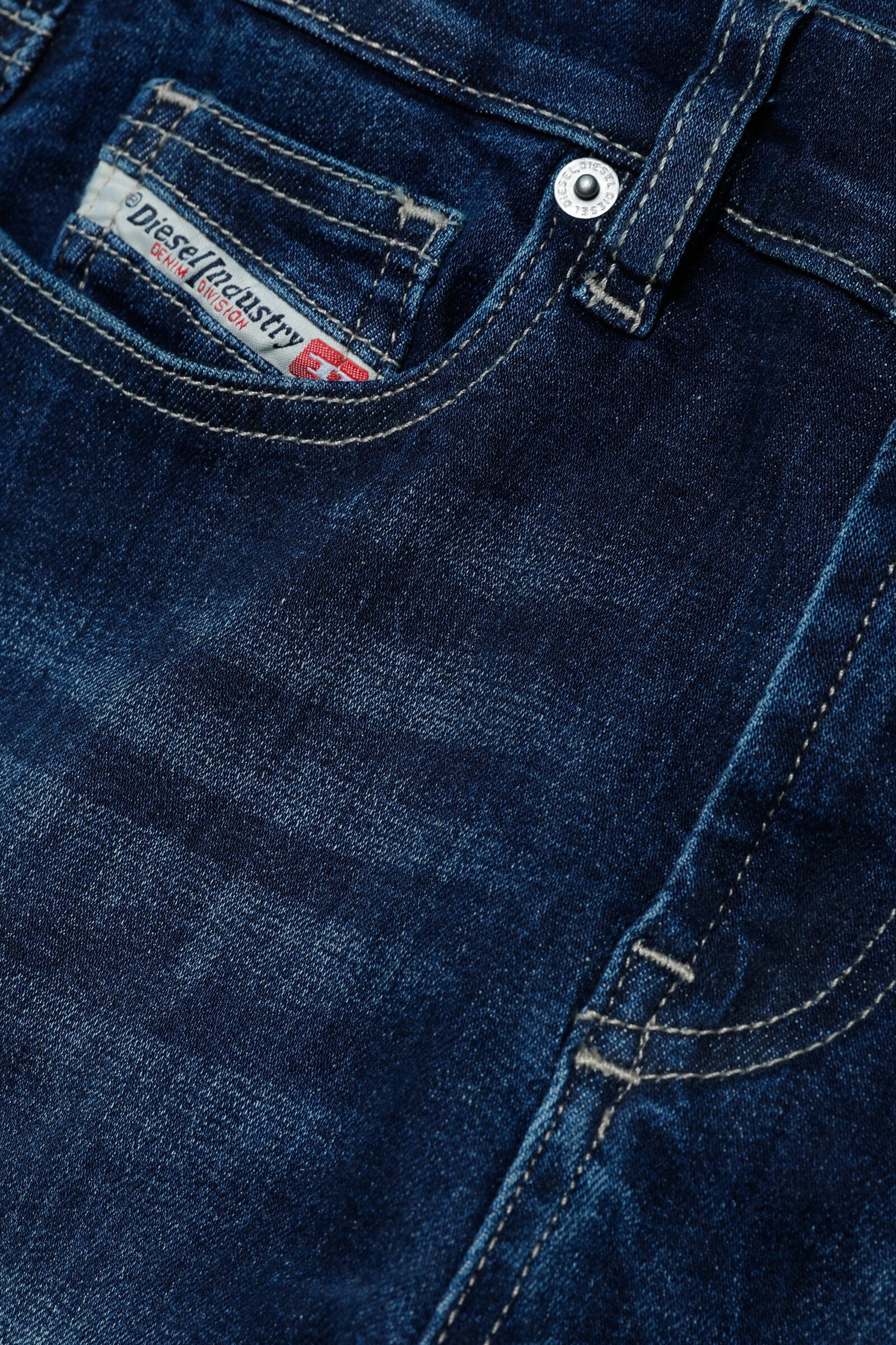 Jeans 2020 D-Viker straight dark blue with abrasions