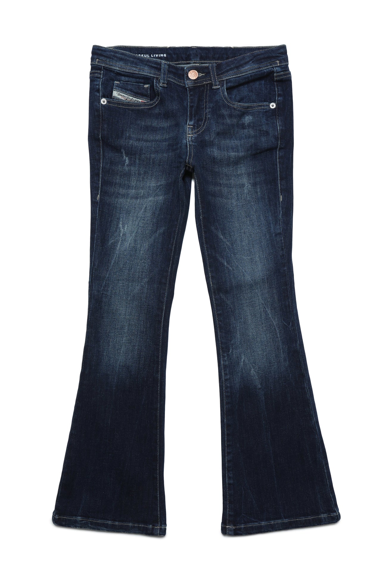 Jeans 1969 D-Ebbey bootcut blu scuro con abrasioni Jeans 1969 D-Ebbey bootcut blu scuro con abrasioni