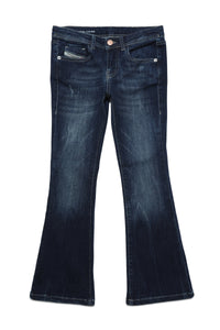 Jeans 1969 D-Ebbey bootcut blu scuro con abrasioni