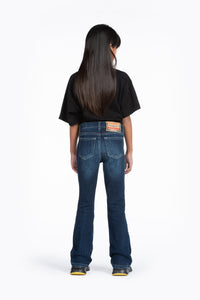 Jeans 1969 D-Ebbey bootcut dark blue with abrasions