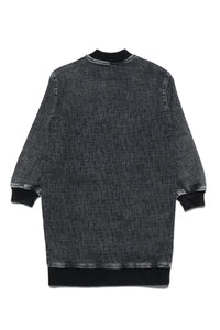 JoggJeans® maxi-sweatshirt dress with allover monogram and logo