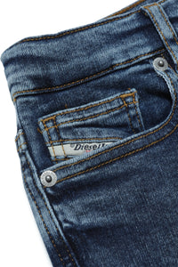 Jeans D-Lucas tapered blue marbled effect