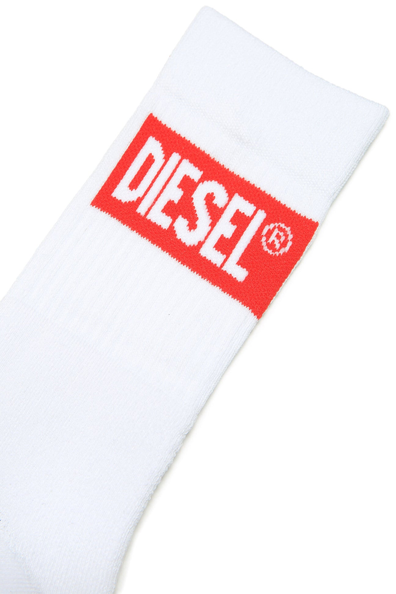 White socks with red Diesel logo White socks with red Diesel logo