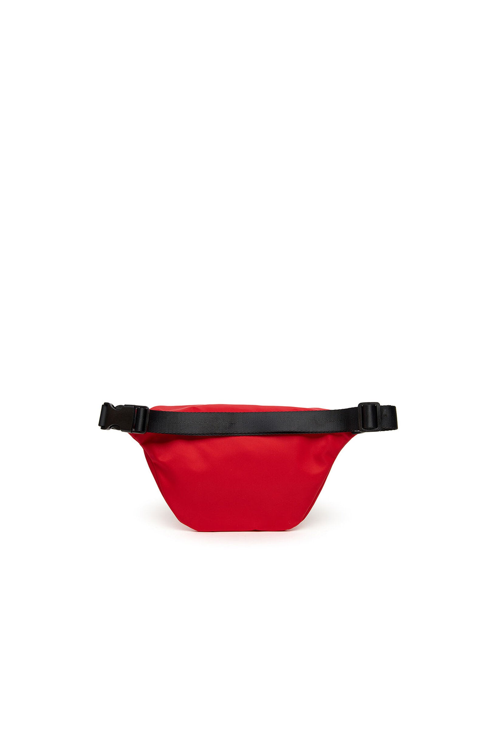Red fanny pack with logo