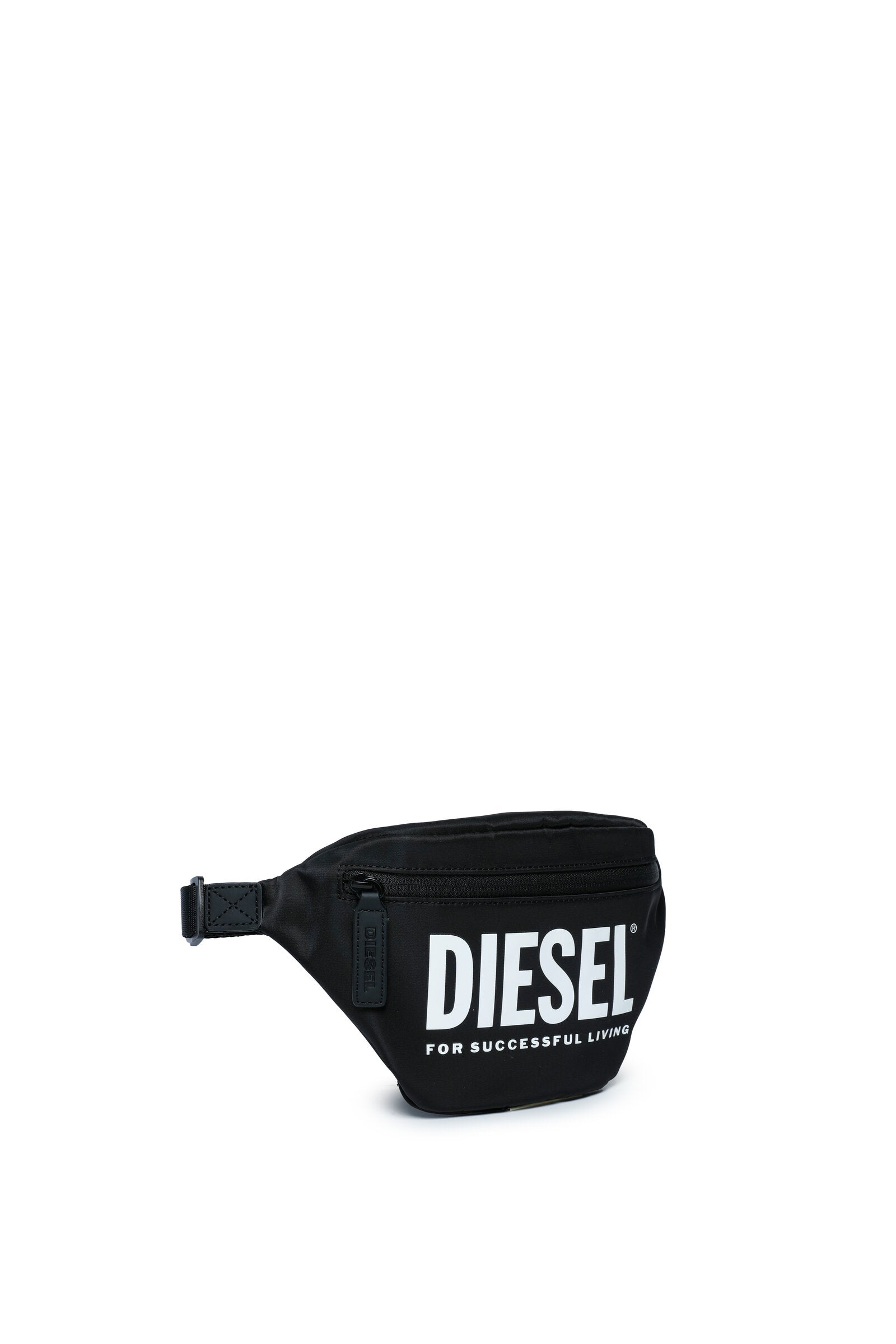 Black fanny pack with logo