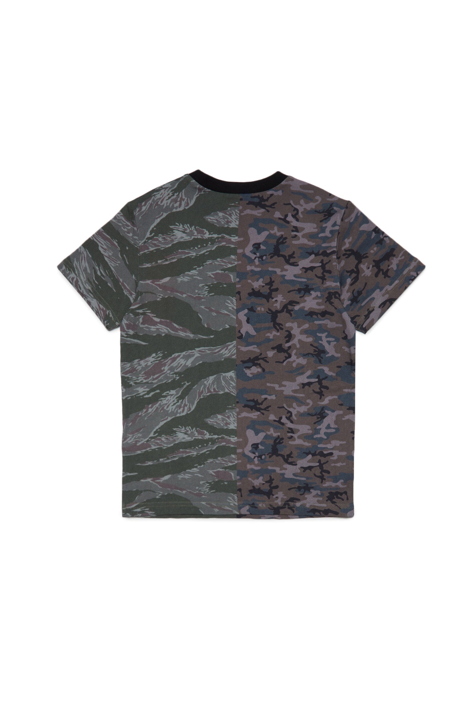 Jersey T-shirt with camouflage mix