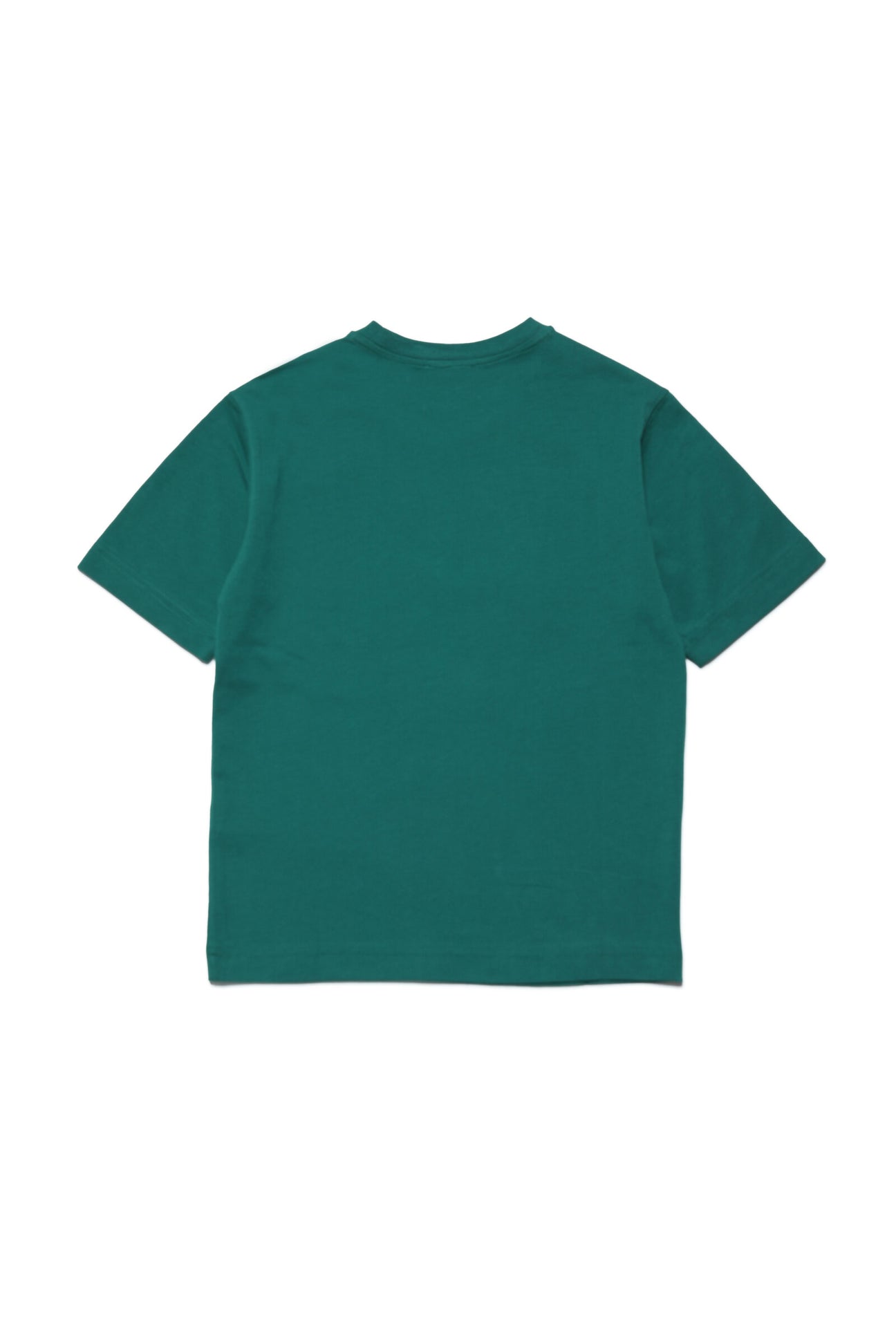 T-shirt girocollo in jersey con logo effetto acquarello T-shirt girocollo in jersey con logo effetto acquarello