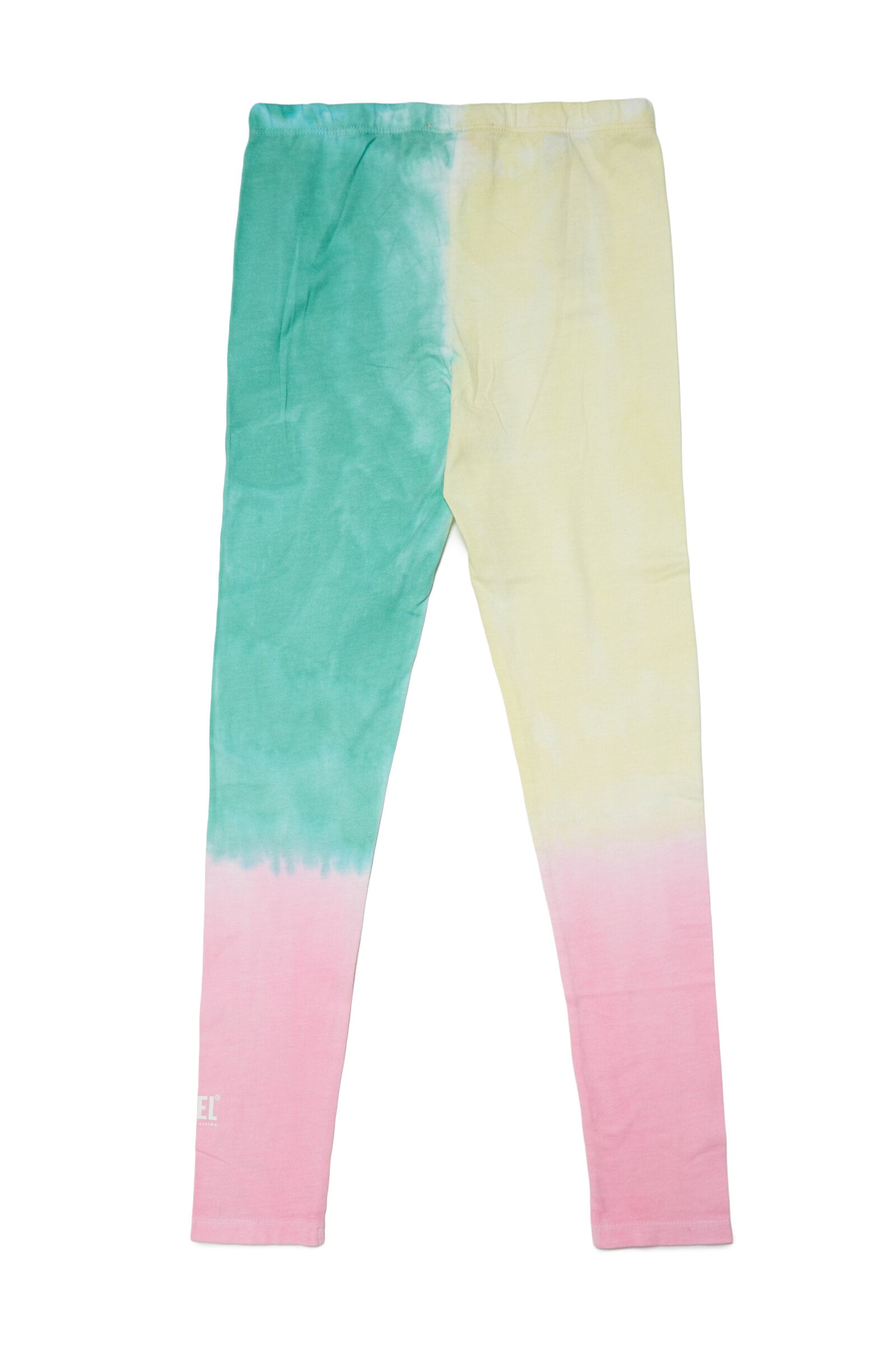 Leggings pants with multicolor treatment