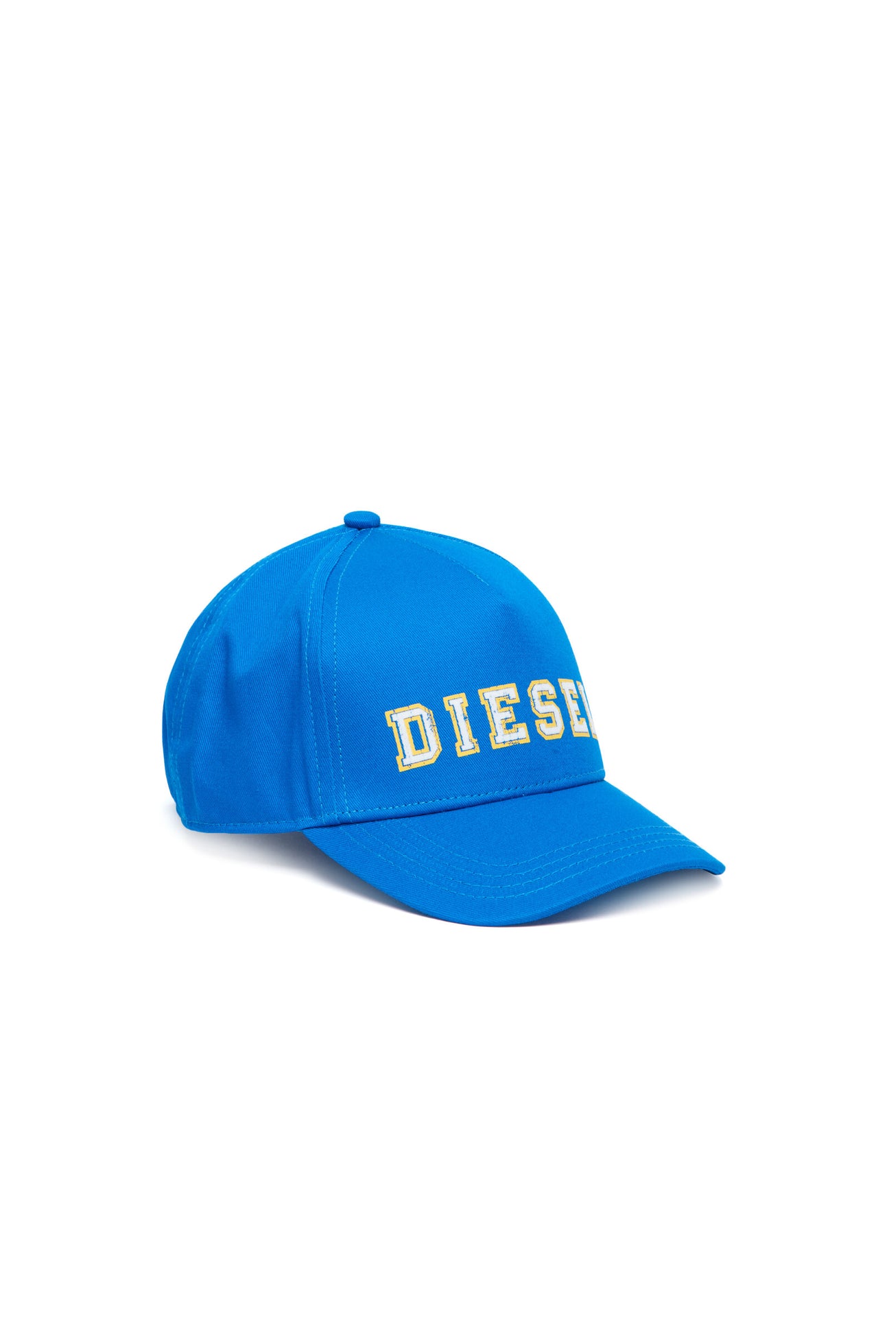 Gorra de béisbol de gabardina azul con logotipo 