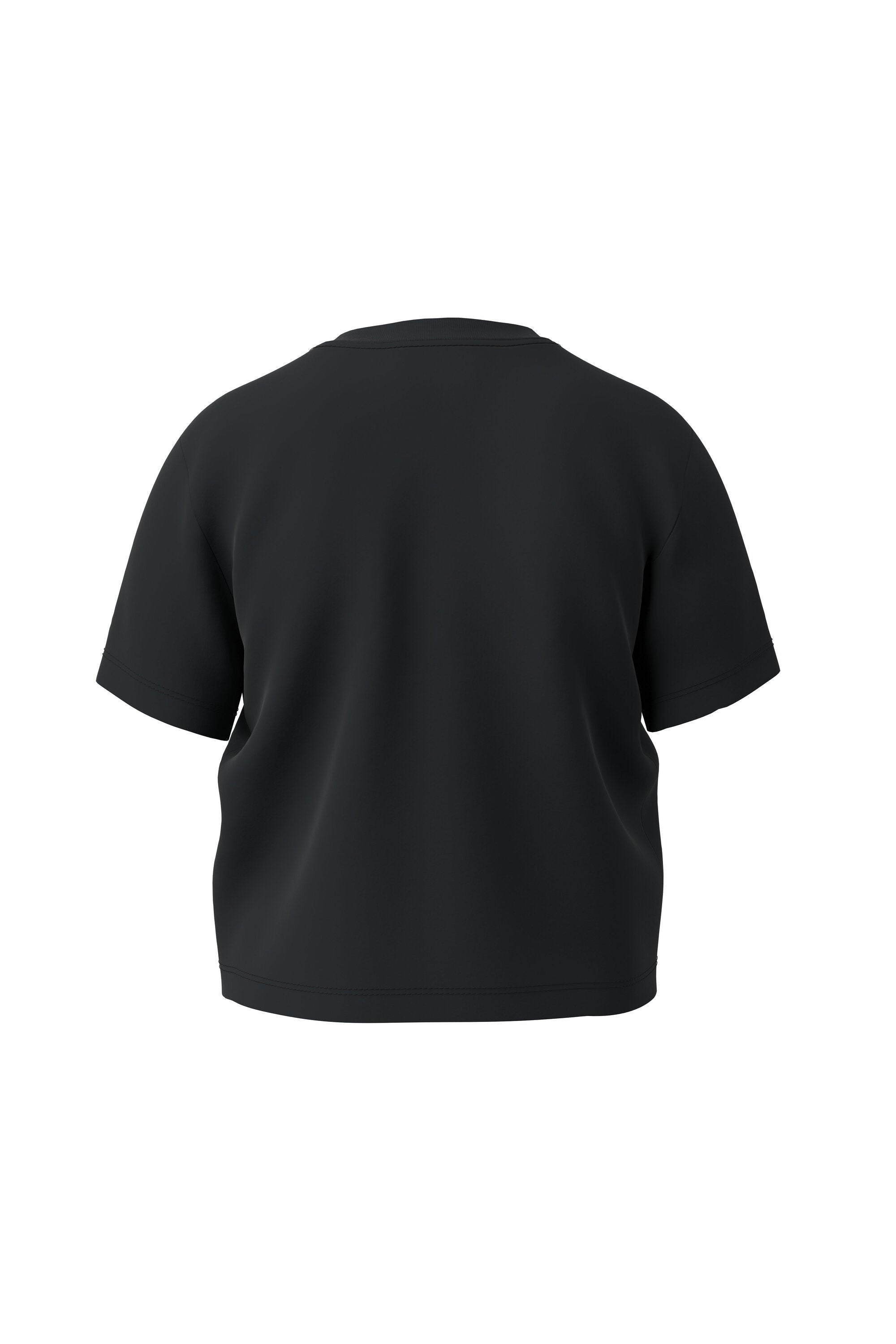 Black T-shirt with heart-shaped D logo