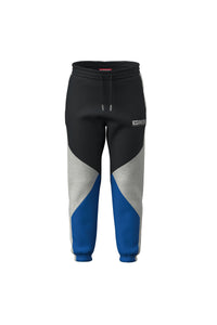 Blue color block sweat pants